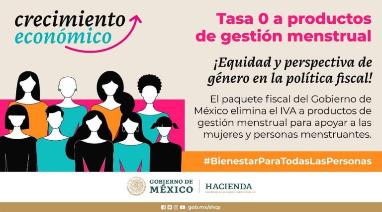 ¡Los productos de gestión menstrual ya no pagarán IVA!