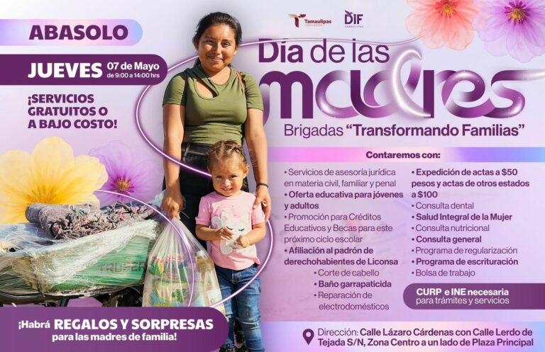 Llegan Brigadas “Transformando Familias” en Abasolo, Tamaulipas